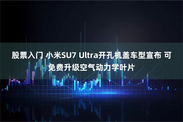 股票入门 小米SU7 Ultra开孔机盖车型宣布 可免费升级空气动力学叶片
